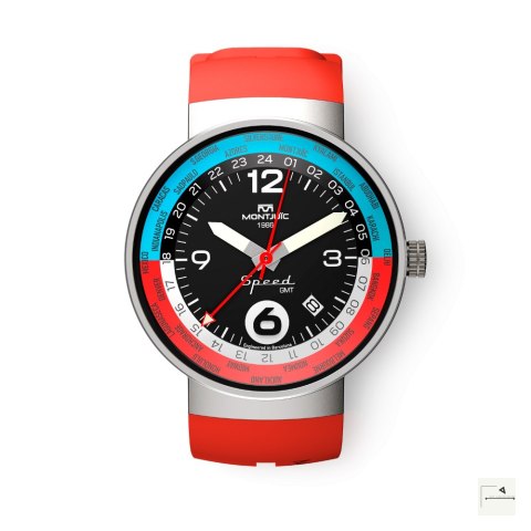 Zegarek Montjuïc Speed GMT Red Outback - MJ3.0203.S