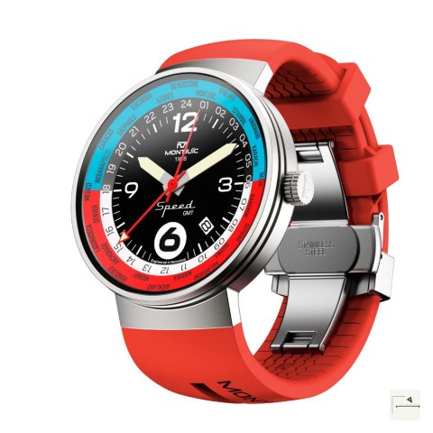 Zegarek Montjuïc Speed GMT Red Outback - MJ3.0203.S