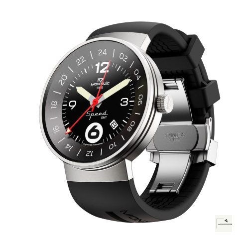 Zegarek Montjuïc Speed GMT Tarmac Black - MJ3.0101.S