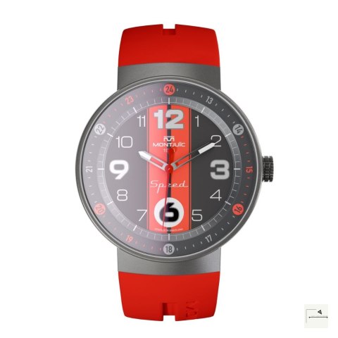 Zegarek Montjuïc Speed Red Sport SS - MJ1.0602.S