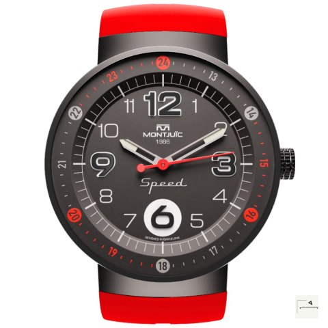 Zegarek Montjuïc Speed Red Standard PVD - MJ1.0102.B