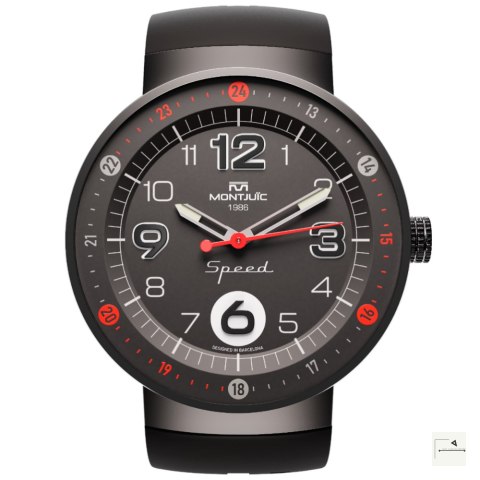 Zegarek Montjuïc Speed Red Standard PVD - MJ1.0102.B