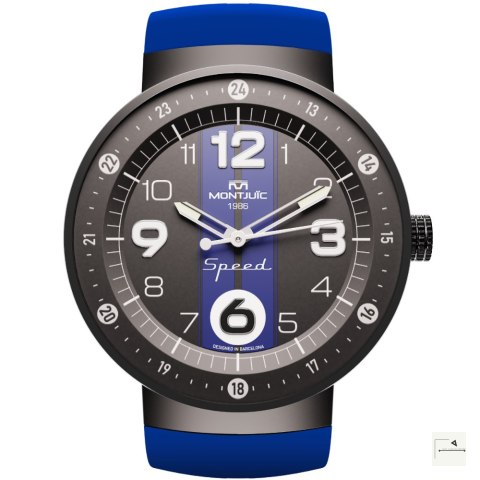 Zegarek Montjuïc Speed Sport Blue PVD - MJ1.0703.B