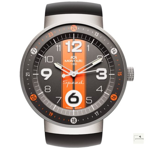 Zegarek Montjuïc Speed Sport Orange Racing Stripes SS - MJ1.0801.S