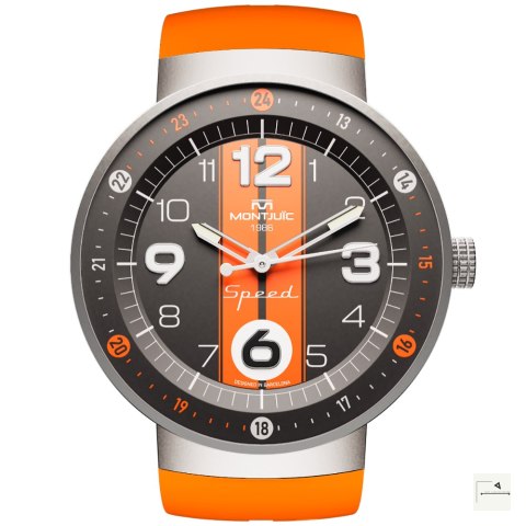 Zegarek Montjuïc Speed Sport Orange Racing Stripes SS - MJ1.0801.S
