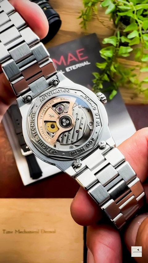 OFFICINE TECNICHE: Flammae GMT (wersja z bransoletą i paskiem)