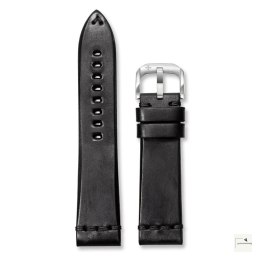 Pasek Aged Leather VENEZIANICO Czarny 22 mm