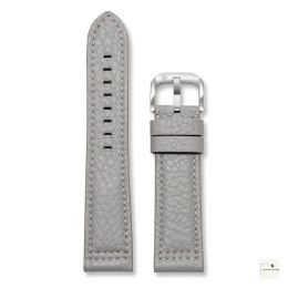 Pasek Embossed Leather VENEZIANICO Szary 22 mm