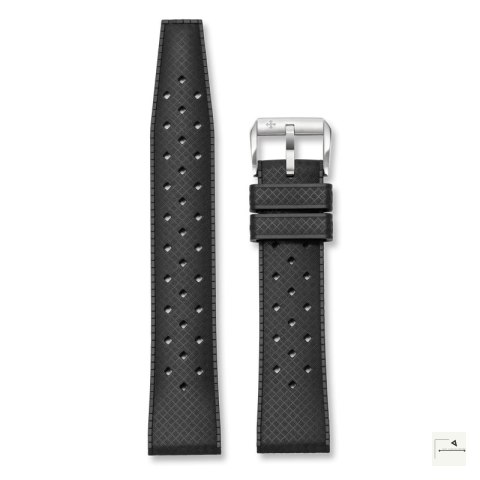 Pasek Tropic Rubber VENEZIANICO Czarny 20 mm