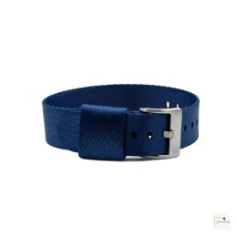 Pasek nylonowy Jelsdal Vintage Military Single-Pass Blue 20 mm - klamra czarna PVD