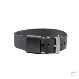 Pasek nylonowy Jelsdal Vintage Military Single-Pass Grey 20 mm - klamra szczotkowana stalowa