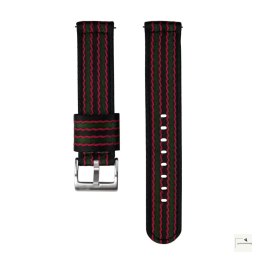 Pasek nylonowy Jelsdal Vintage Military Two-Piece Bond 22 mm - klamra polerowana srebrna