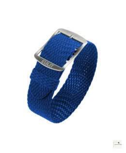 Pasek perlonowy Eulit Baltic Blue 18 mm - klamra szczotkowana stalowa