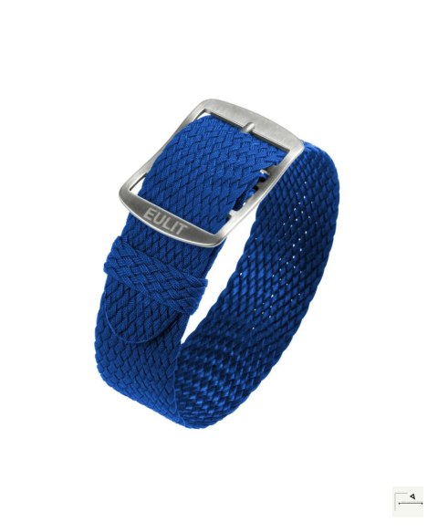 Pasek perlonowy Eulit Baltic Blue 20 mm - klamra szczotkowana stalowa