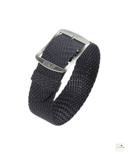 Pasek perlonowy Eulit Baltic Grey 18 mm - klamra szczotkowana stalowa