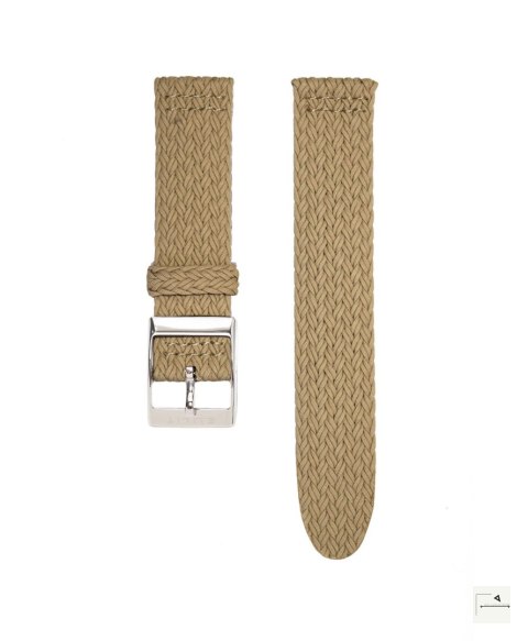 Pasek perlonowy Eulit Palma Pacific Beige 20 mm - klamra szczotkowana stalowa