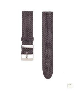 Pasek perlonowy Eulit Palma Pacific Dark Brown 20 mm - klamra czarna PVD