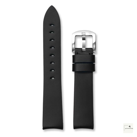 Pasek skórzany VENEZIANICO Czarny 20 mm