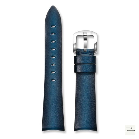 Pasek skórzany VENEZIANICO Fumè Blue (niebieski) 20 mm