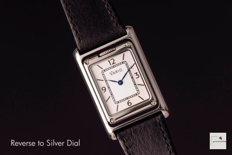 VARIO: VERSA Dual Time Silver-Black MoP