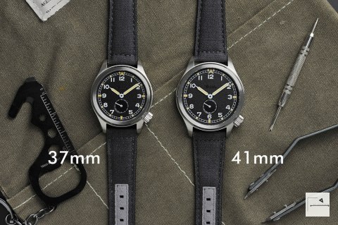 VARIO: 1945 D12 Raven Black 41 mm